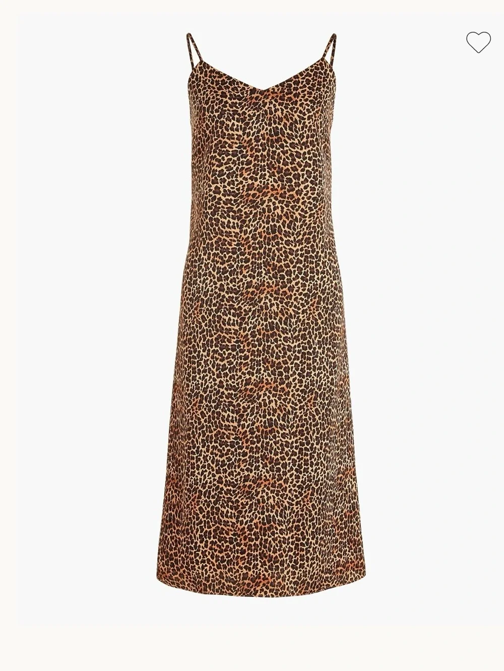 J. Crew Factory |  Leopard-Print V-Neck Midi Slip Dress, Size 10 - EUC